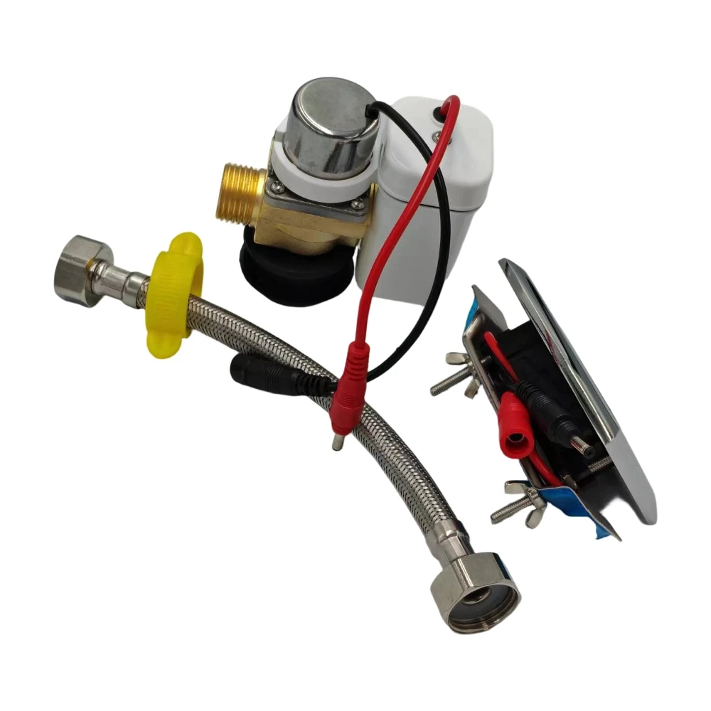 DN15 1/2" BSPP (G) DC6V Washroom Concealed Wall Mount Sensor Toilet Urinal Flush Auto Solenoid Valve