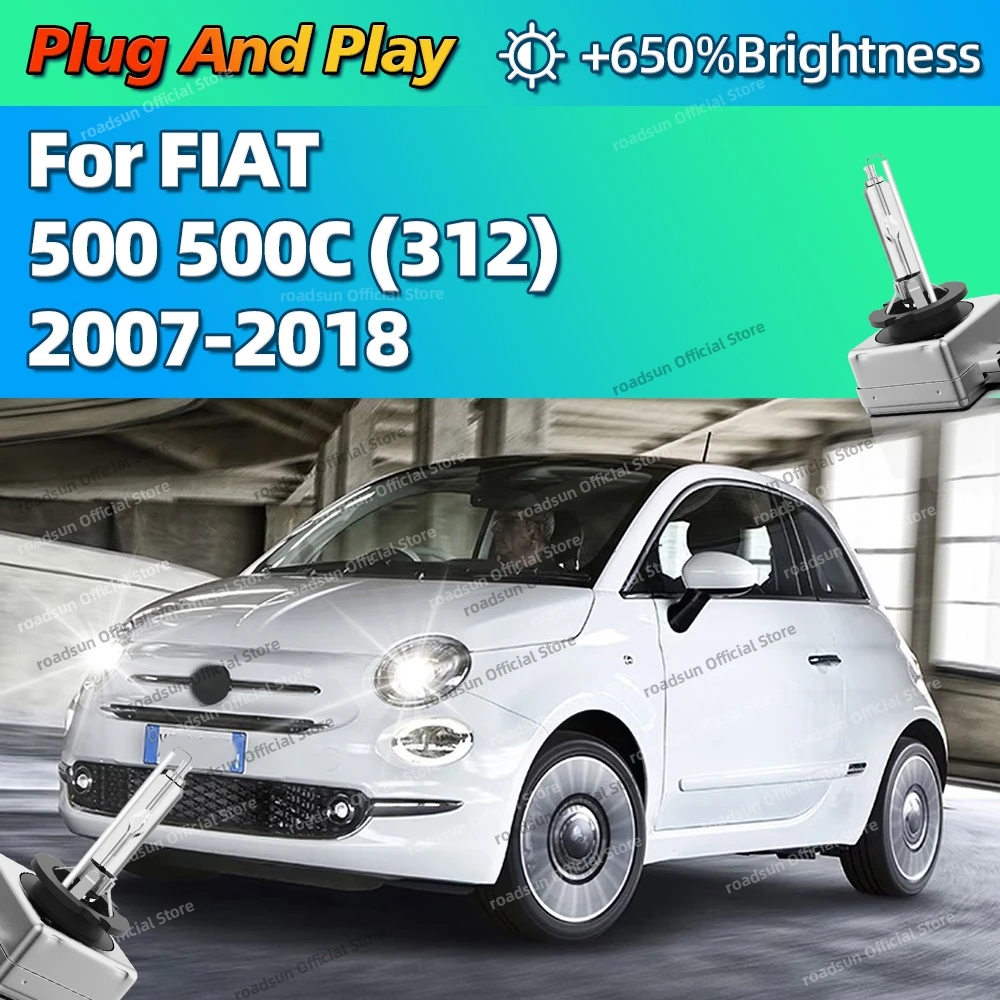 

2 шт. ксеноновые 35 Вт 6000 К белые автомобильные HID фары, замена лампочек для FIAT 500 500C 312 2007-2018 2009 2010 2011 2012 2013 2014