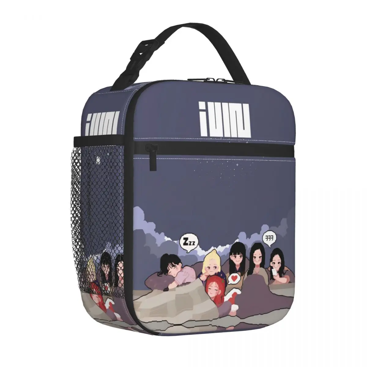 

(G) I-DLE Insulated Lunch Bag Thermal Bag Lunch Container Girl Group K-Pop Leakproof Tote Lunch Box Food Bag Office Travel