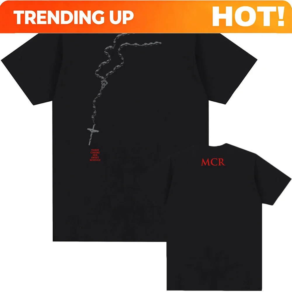 THREE CHEERS FOR SWEET REVENGE T-shirt Rock Band MY CHEMICAL ROMANCE Tshirts Short Sleeve Cotton Male T Shirt Streetwear Unisex