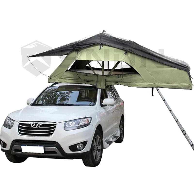 SNDN Lightweight Soft Shell Roof Top Tent Four-Season Foldable 4 Person 4x4 Car Rooftop Quick Automatic Opening Canvas