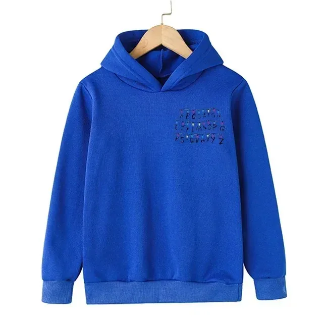 Bizarre verhalen voor kinderen 4_ Hellfire Club bedrukte jongens en meisjes lente en herfst sweatshirts met capuchon High Street comfortabel