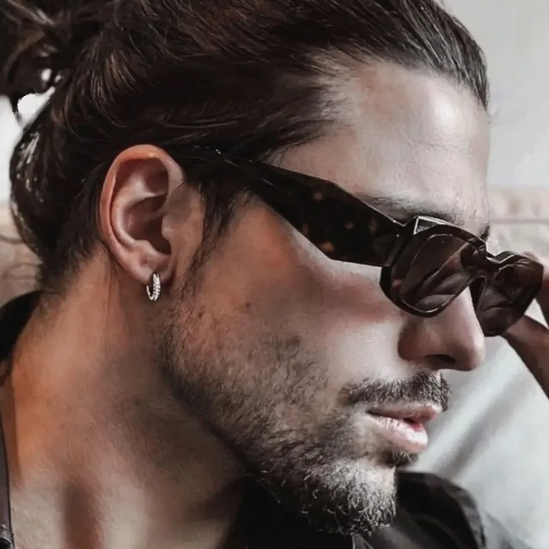 

Luxury Irregular Shape Fashion Sunglasses For Men And Women Cutting Edge Frame Unisex Designer Square Sun Glasses UV400