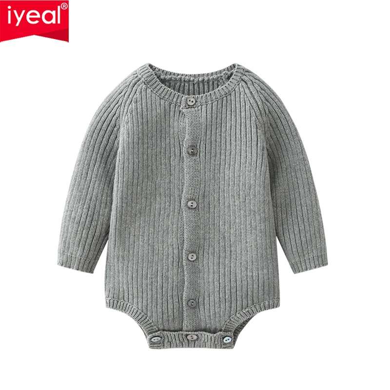 

IYEAL Newborn Boy Bodysuits Infant Toddler Girl Overalls New Knitted Body Baby New born Baby Clothes Toddler Jumpsuit for 0-24M