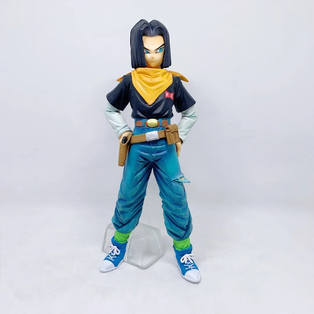 24CM Anime Dragon Ball Z Android 17 18 Figure Android 18 PVC Action Figures Collection Model Toys for Children Christmas Gifts