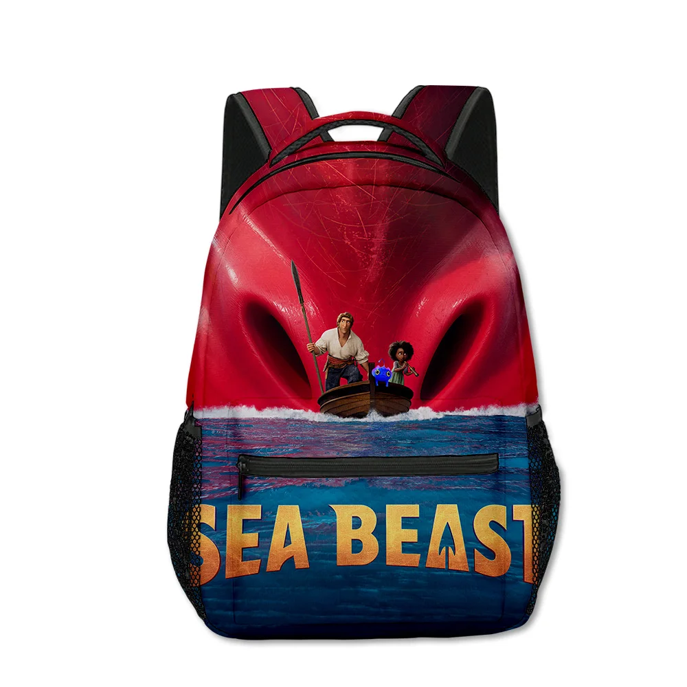 

Classic Popular Funny the sea beast student Bookbag Notebook Backpacks 3D Print Oxford Waterproof Boys/Girls Travel Backpacks