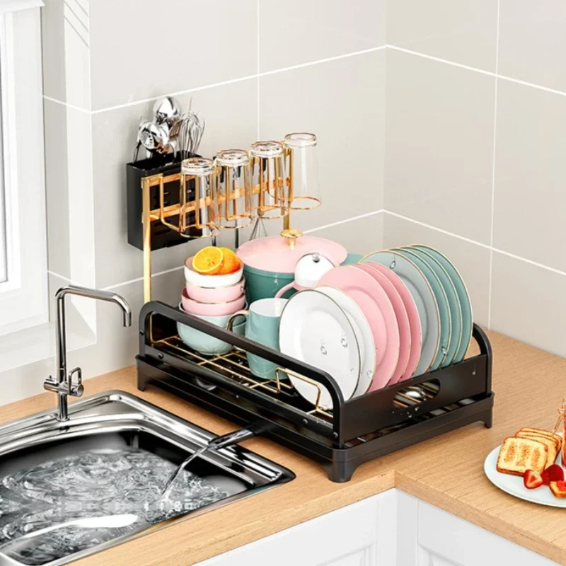 

Stable Kitchen Drying Rack Drain Rack Next to Dishwasher Tableware Storage Rack Cup Rack Cutlery Dish Rack