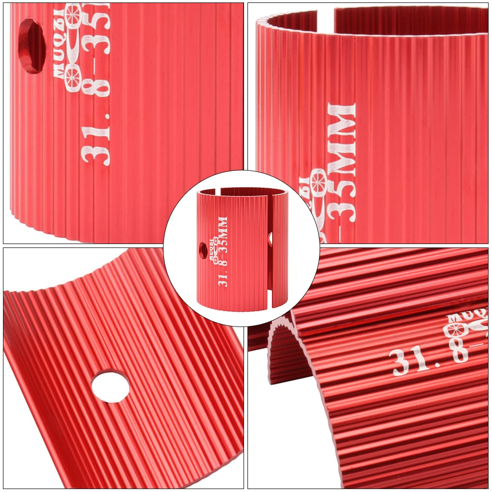 2Pcs Bike Handlebar Adapter Aluminum Alloy Stem Reducer Handlebar Shim Conversion Accessory Accessories Conversion Sheet