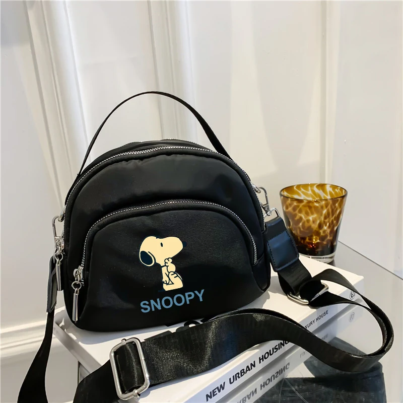 Snoopy Women Crossbody Zipper Mobile Phone Shoulder Bag Female Handbag Cartoon Multifunction Small Bag Lady Purse Fashion Gift