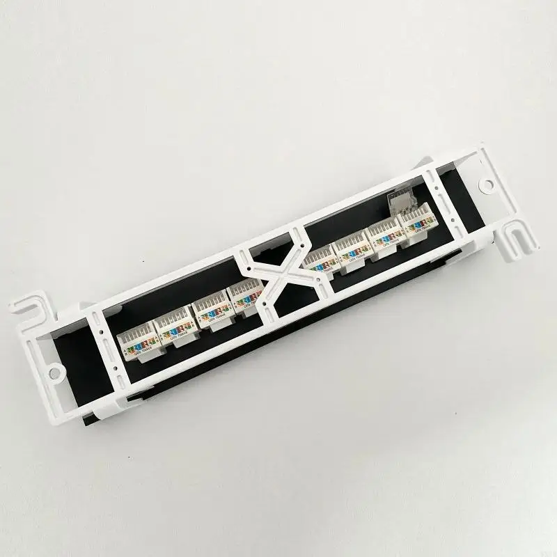 8-портовый Cat6 Toolless Extender Patch панель RJ45 сетевая настенная кронштейн на стену