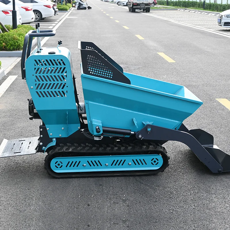 Free Shipping OEM Multi Loader Crawler Transporter Mini Dumper Self Loading 500kg Petrol Home Use Power Barrow Mini Dumper