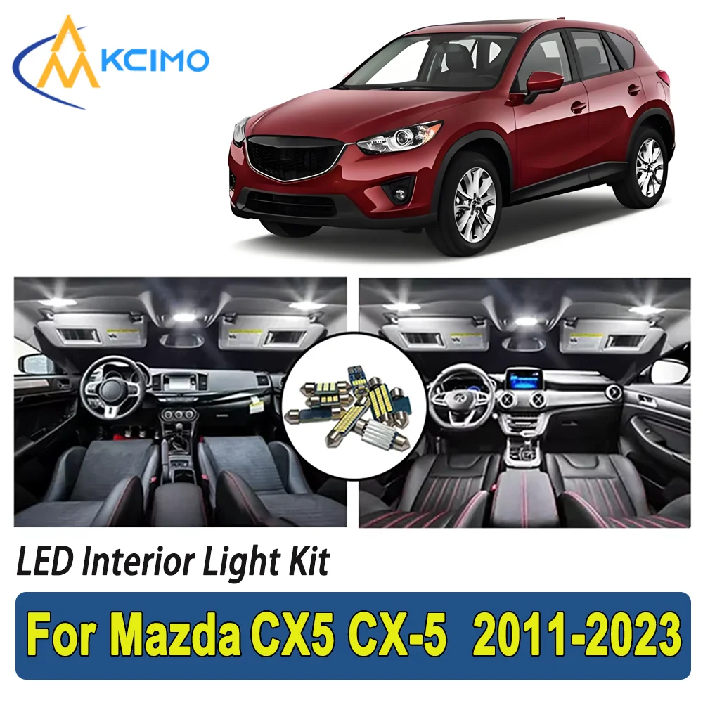 

New Light Bulb For Mazda CX5 CX-5 2011-2023 Premium Bright LED Interior Dome Map Trunk Light Kit Car Led Lamps Car LED Lights