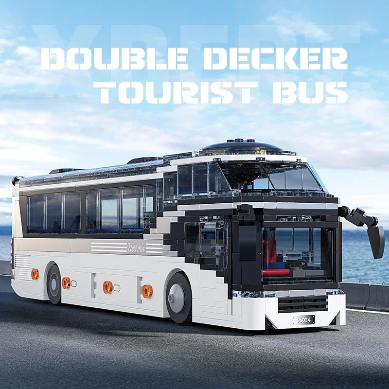 

811PCS City Tour Bus Building Blocks Double-Decker Tourist Bus Model Bricks Desktop Decoration Toys Bus For Kids Birthday Gifts