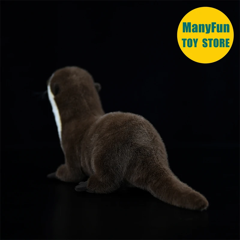 Lebensechtes Otter-Plüschtier – realistisches Biber-Kuscheltier, süße Lutra-Lutra-Simulationspuppe, Meerotter-Plüschtier-Geschenk für Kinder