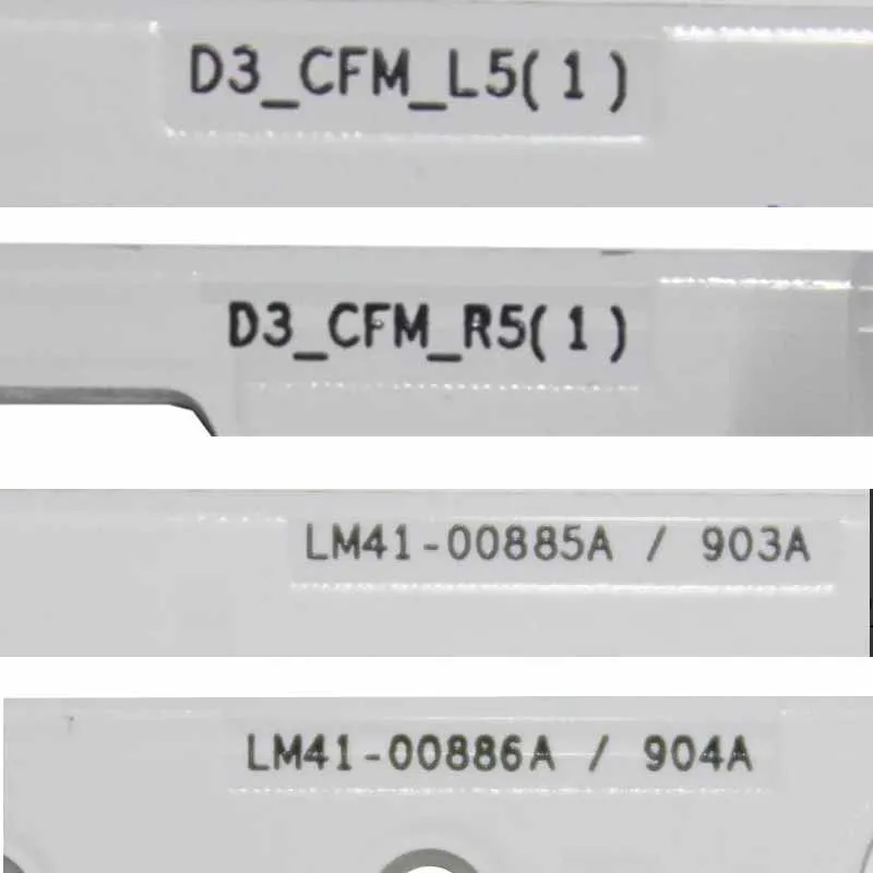 Barre TV LED JL.D430A1330-408AL(R)-M_V02 Striscia di retroilluminazione V0T7-430SMA(B)-R0 Pane D3_CFM_L5(1) LM41-00885A / 903A R1.0_TBD_100_7Pi