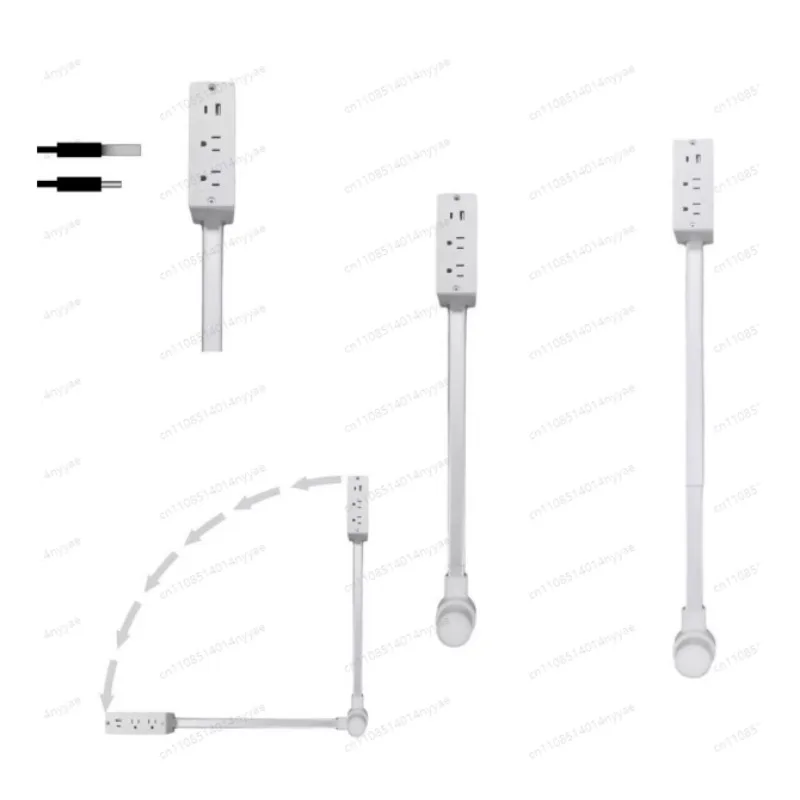 Electrical Outlet Extender Power Socket Sofa Bed Nightstand Expander Extension Socket