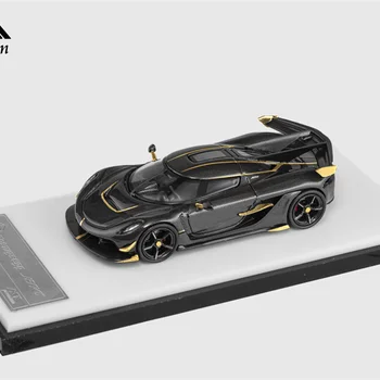 **Pre-order** HKM Premium 1:64 Koenigseg Jesko Attack Glacier Blue Black Limited999 Diecast Model Car