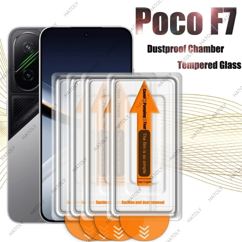

Стекло для Xiaomi Poco F7 для стекла для Poco F7 закаленное стекло в одно касание Защитная пленка для экрана Защитное стекло для Poco F7 5G