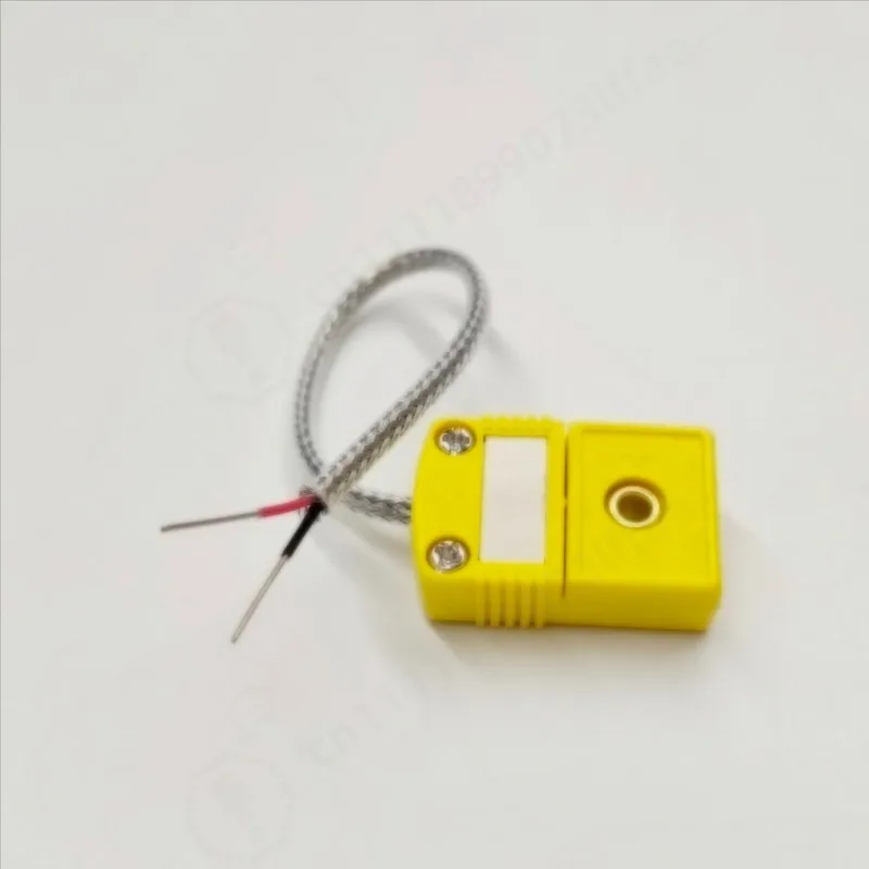 K Type Thermocouple Wire, PTFE Shielded High Temp Cable, Stainless Steel Compensation Wire for SMT Reflow Oven Probe Extension