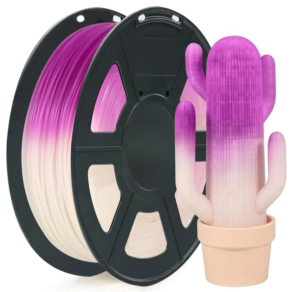 

3D Printer Filament PLA Color Change With UV Sunlight 3D PLA Filament 250g 1kg Spool 3D Plastic Material Sublimation Blue Purple