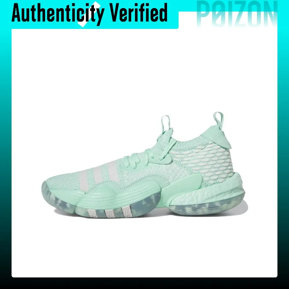 Adidas Trae Young 2.0 Basketball Shoes Unisex Low-top Green IG5333