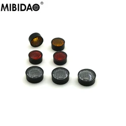 MIBIDAO 7Pcs RC Car fanale posteriore copertura della luce tazze rotonde della lampada per 1/10 D90 parti di aggiornamento del guscio del corpo