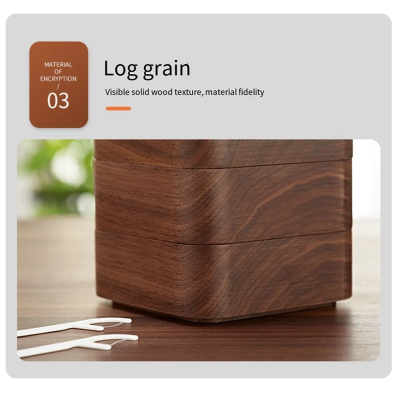 

floss box Nordic Simple Black Walnut Dental Floss Box Home Personalized Box