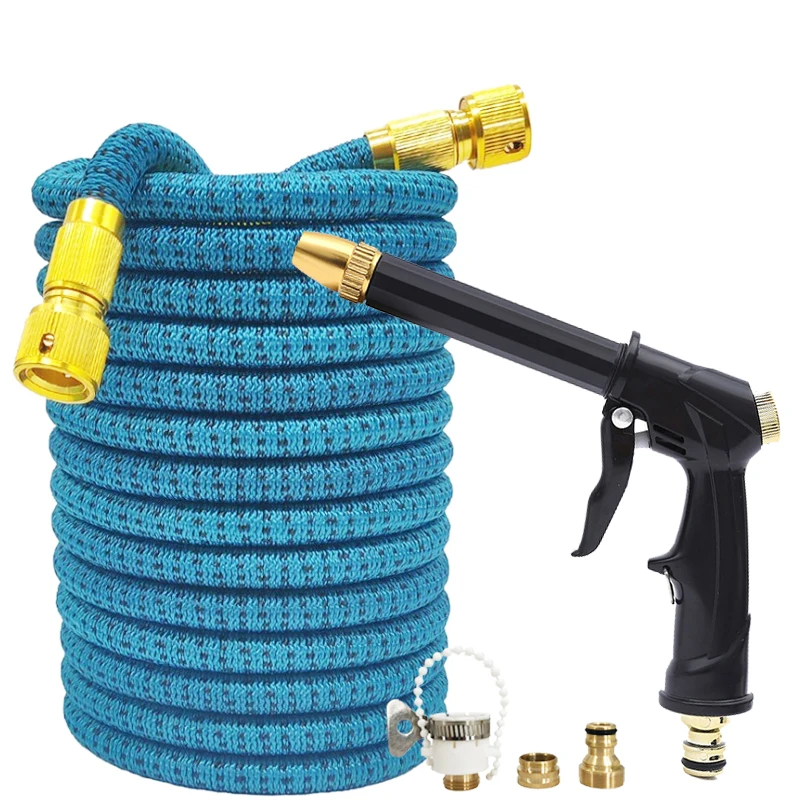High Pressure Car Hose Wash Water Gun With Expandable Magic Hose, Gardening Water Pipe Set, Household Cleaning Products
