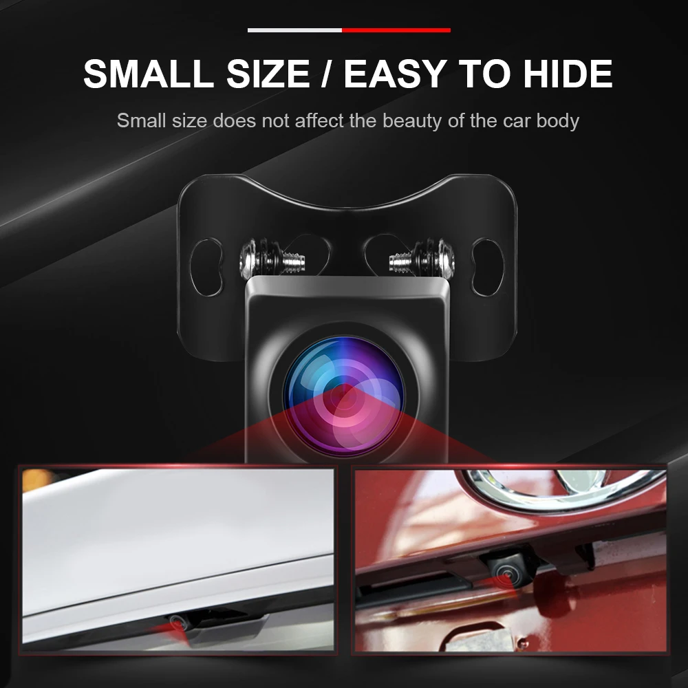 Podofo Car Rear View Camera 1080P Infrared Night Vision Magnetic Backup Camera for Car Mirror Carplay Recording Carplay