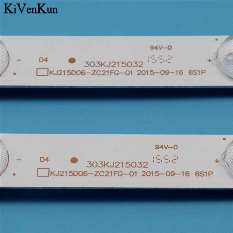 Awox 2201 2271 바 KJ215D06-ZC21FG-01 LED 백라이트 스트립, Erisson 22LES16 플랭크 매트릭스, 303KJ215032 어레이 밴드, 2 개