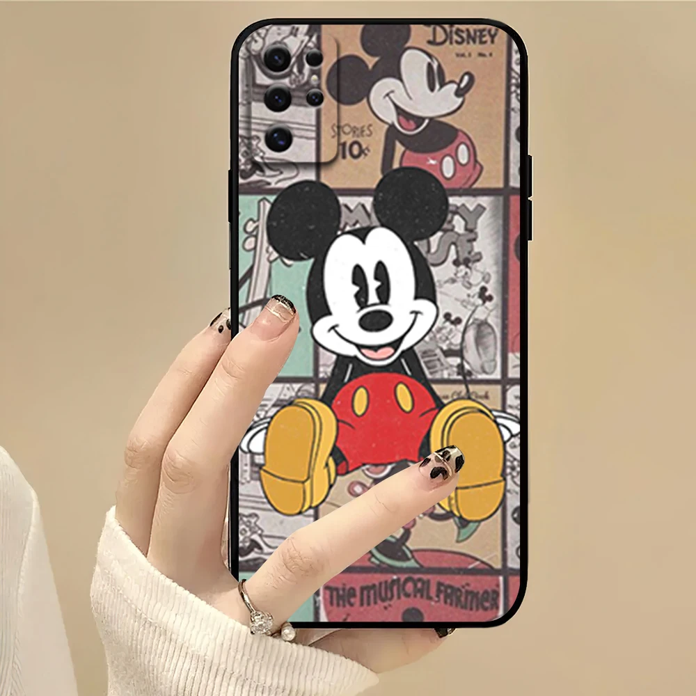 MINISO M-Mickey Cute M-M-ouse Phone Case For Samsung S22 S23 A73 A72 A71 A54 A53 E ULTRA Color Soft Shell