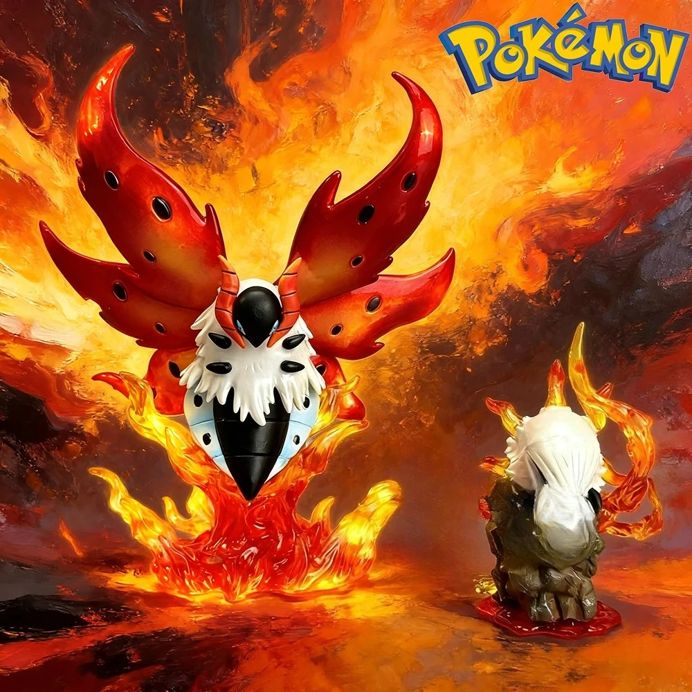 7-14cm Anime Pokémon Figur Volcarona Evolutionäre Kombinations-Actionfiguren PVC-Statue Sammlermodell Spielzeug Geschenke