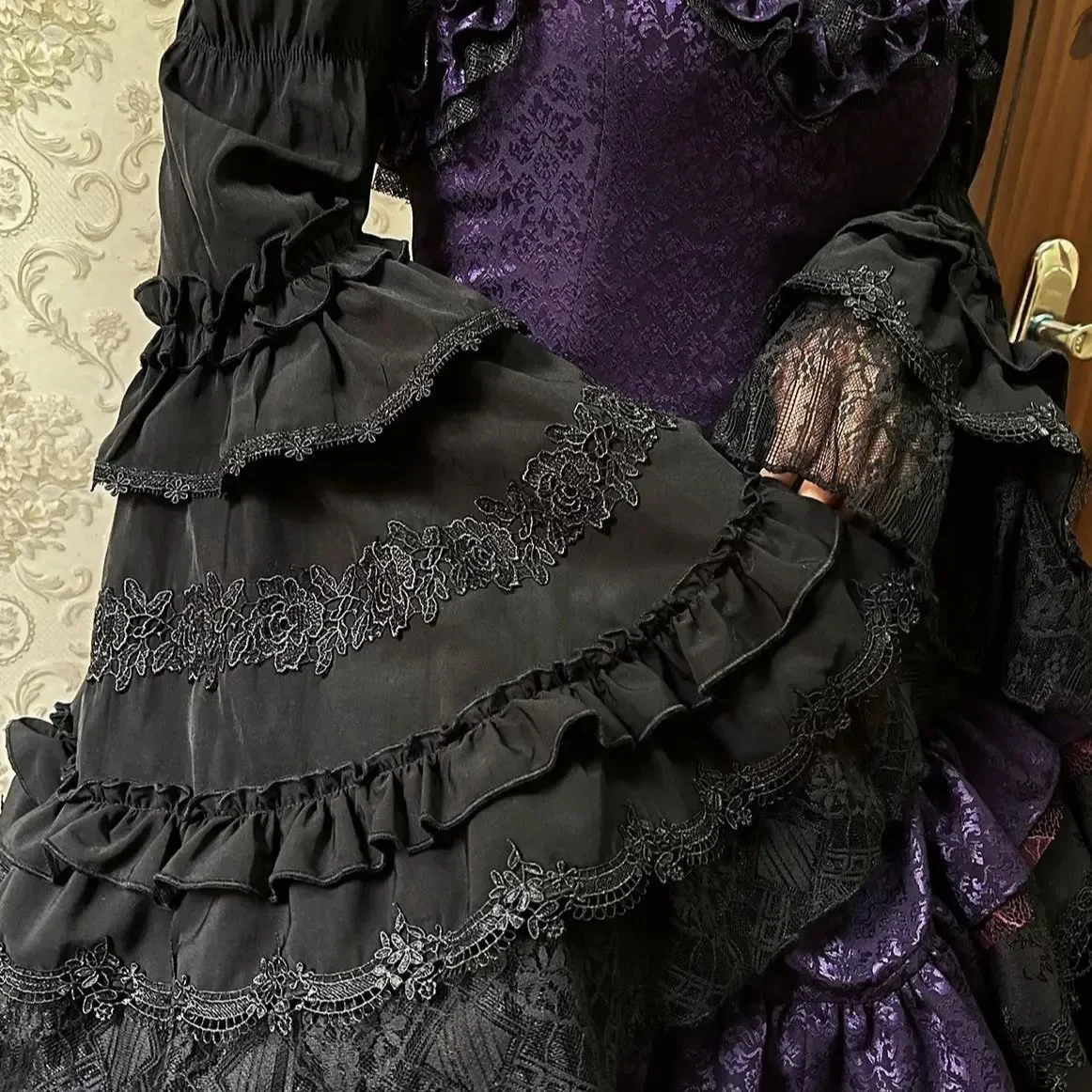 고딕 로리타 화이트 셔츠 여성 빈티지 빅토리아 프릴 레이스 블라우스 공주 탑 숄 셔츠 플레어 슬리브 미학 자켓