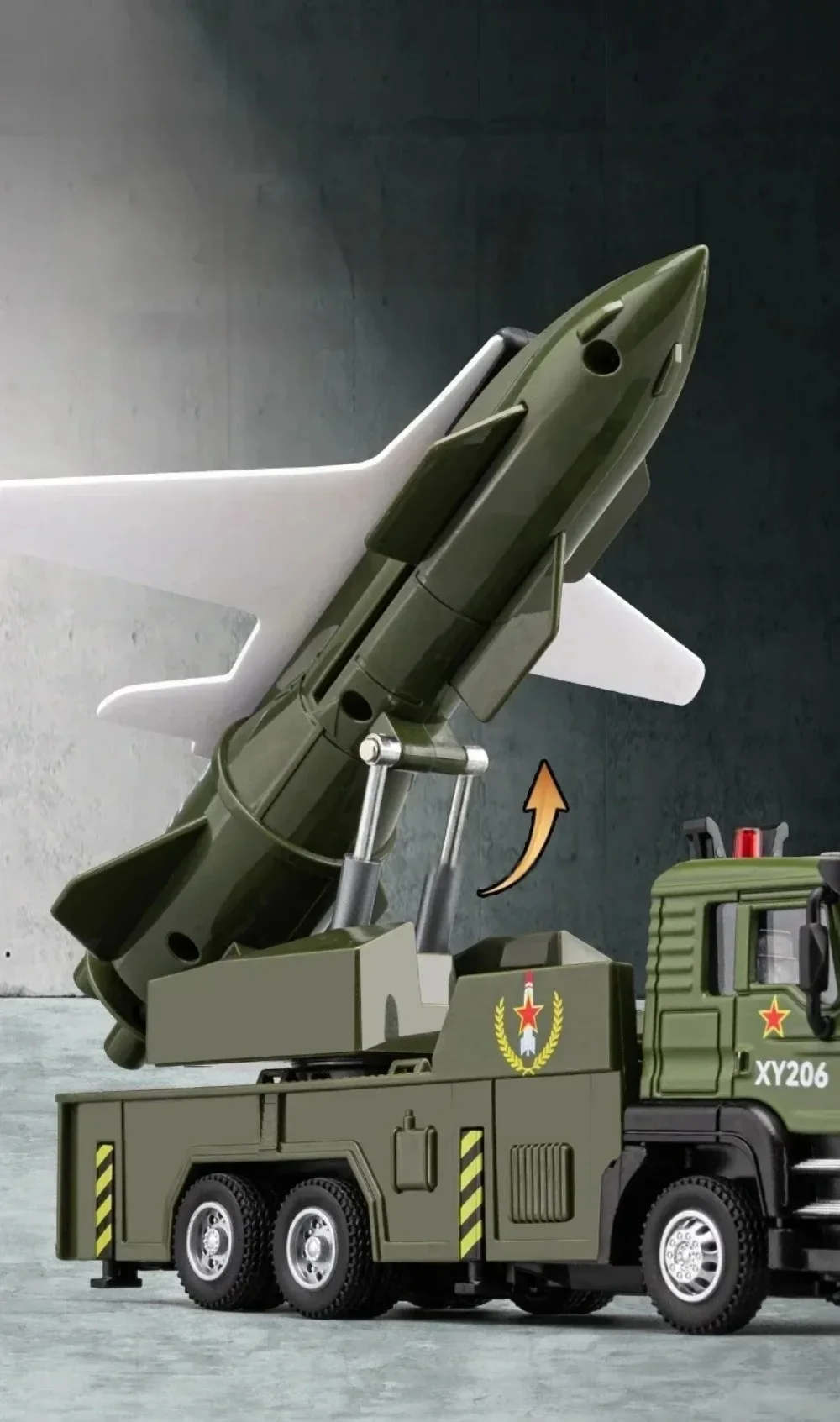 1:32 Militär-Startfahrzeug, Spielzeugautos, Legierungsmodelle, Rad, zurückziehbar, mit Licht, Sound, Miniatur-Auto für Jungen, Geburtstagsgeschenke