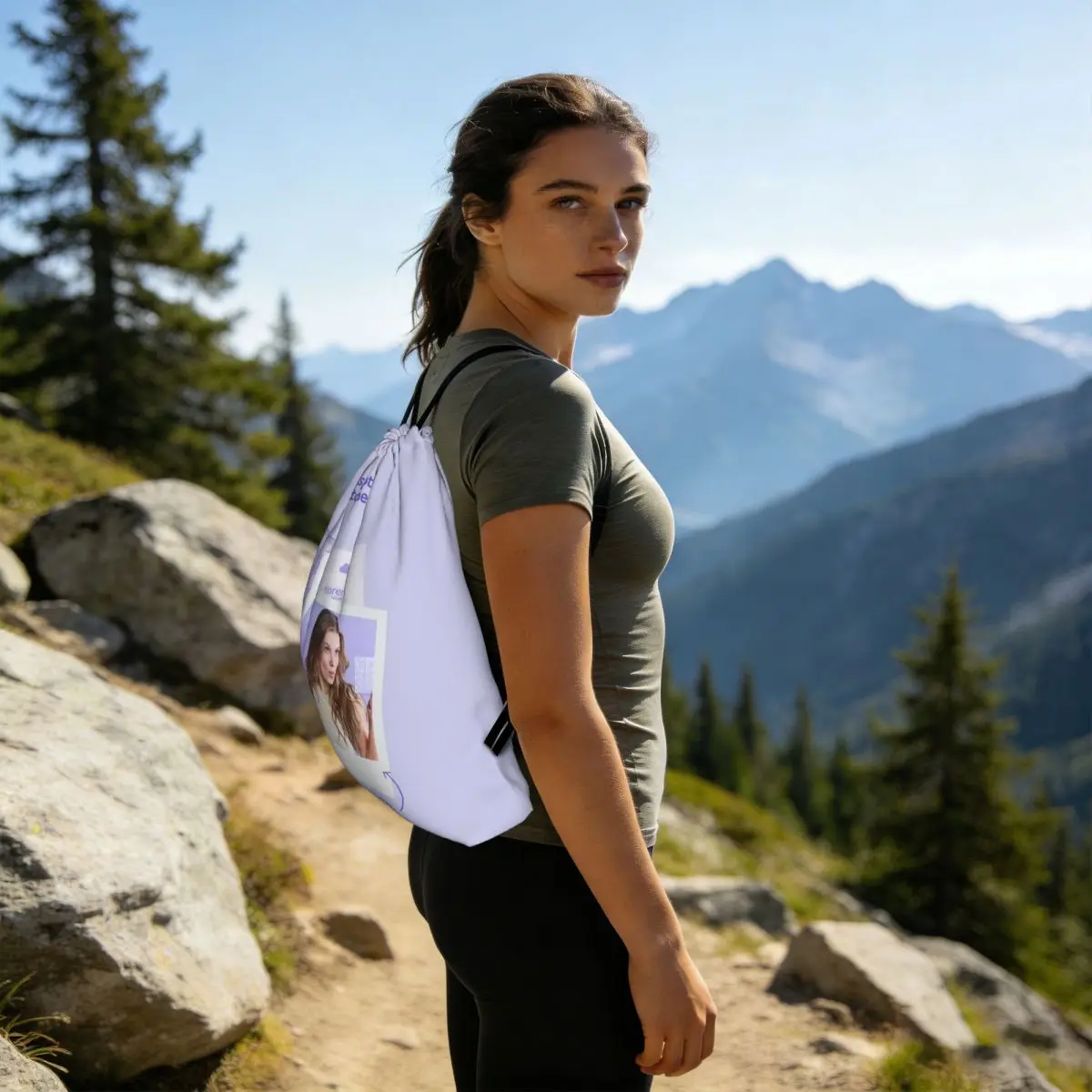 Florence By Mills Backpacks Casual Drawstring Bundle Pocket Sports Bag Book Bags for Man Woman School