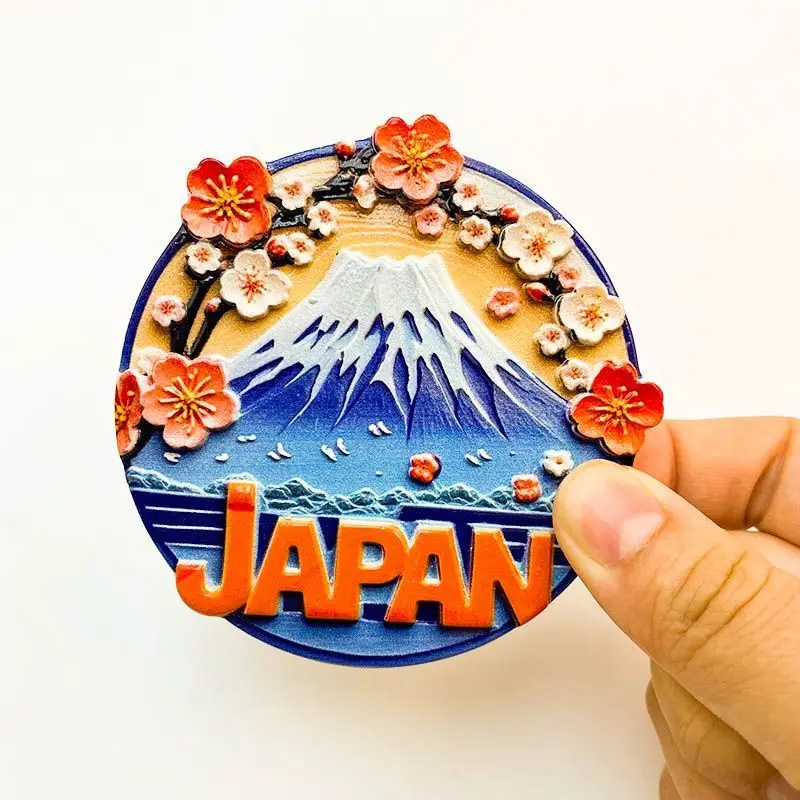Japan Tokyo Osaka Kumamoto Castle Sakura Hokkaido Mount Fuji Travel Souvenir Gift Refrigerator Magnet Sticker