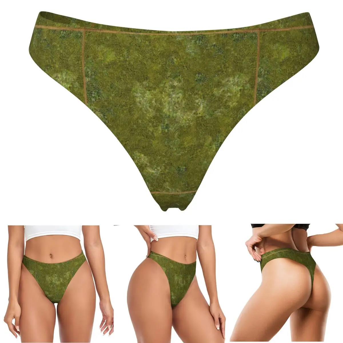 calcinhas-g-string-personalizadas-com-estampa-de-grama-36x36-respiraveis-elasticas-e-confortaveis-para-mulheres