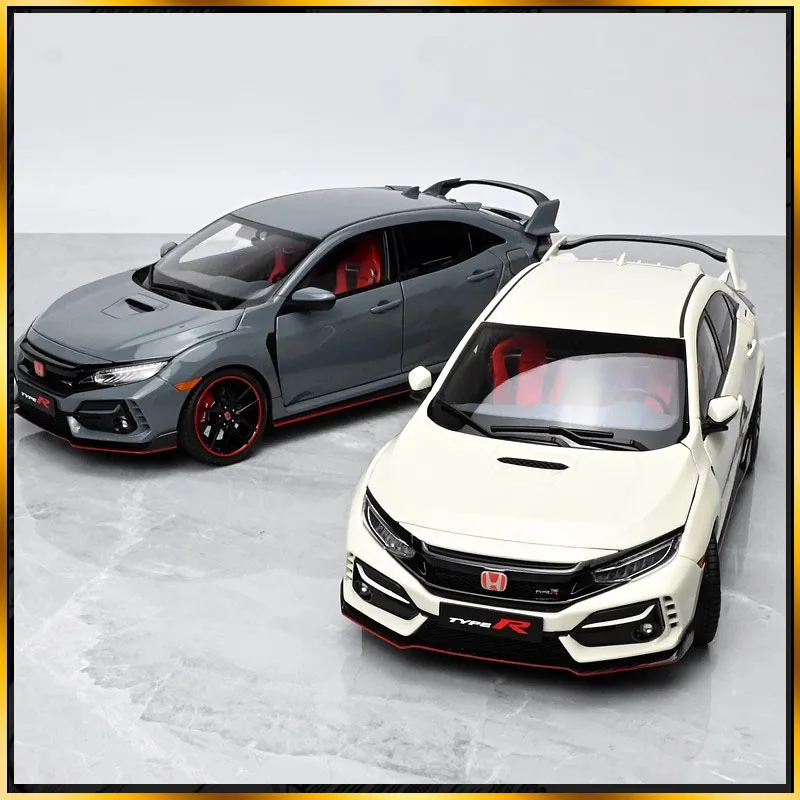 1：18 LCD Diecast Car Model Honda Civic TYPE-R FK8 Alloy Model Room Ornament Display Collectible Model Boy Birthday Gifts