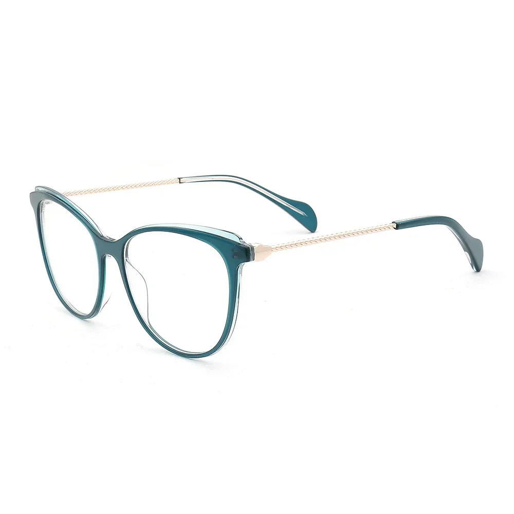 

Vintage Thin Eyeglasses Metal Full Rim Fashion Retro Frames Women Round Glasses Frames for Women Cateye Acetate Eyeglass Frames