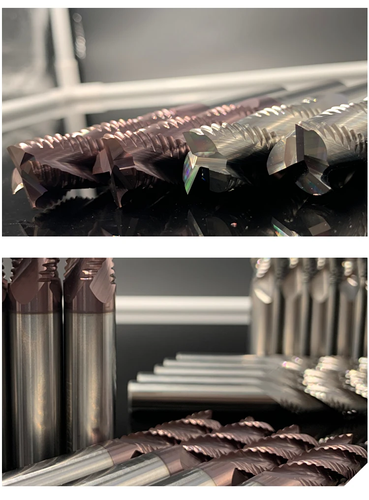 Solid Carbide roughing end mill 4-20mm 4 flute 3 flute Aluminium Cutter CNC Milling Cutter Router Bit Metal Roughing machining