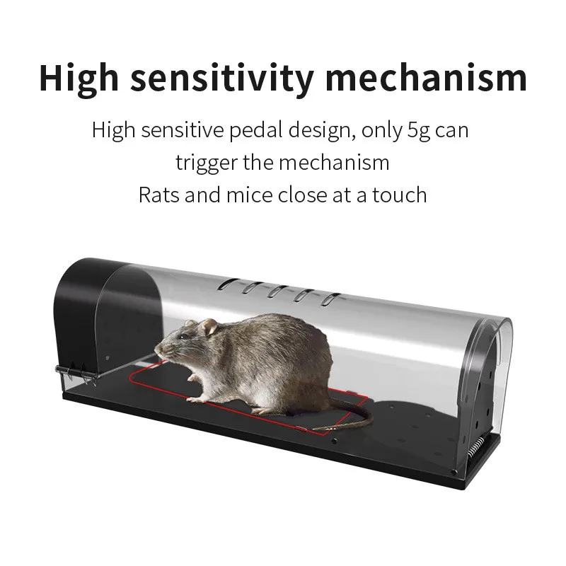 Indoor/Outdoor Mouse Trap High-Sensitivity Pedal ABS Eco-Friendly Material Designed for Mouse Trapping