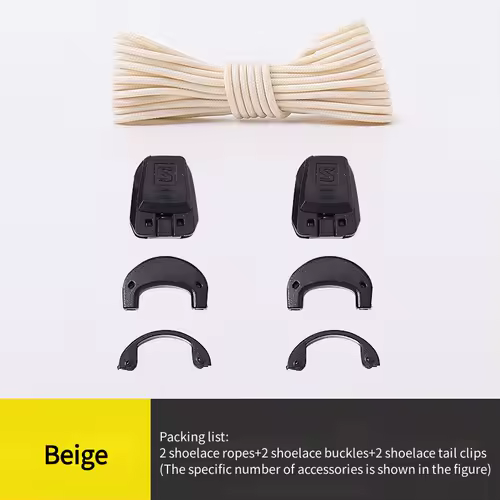 Quicklace Kit / Footwear Lace Replacement Accessory / No tie Shoelaces Round Tennis Shoe laces Quality Running Sneaker Shoelaces - Image 17
