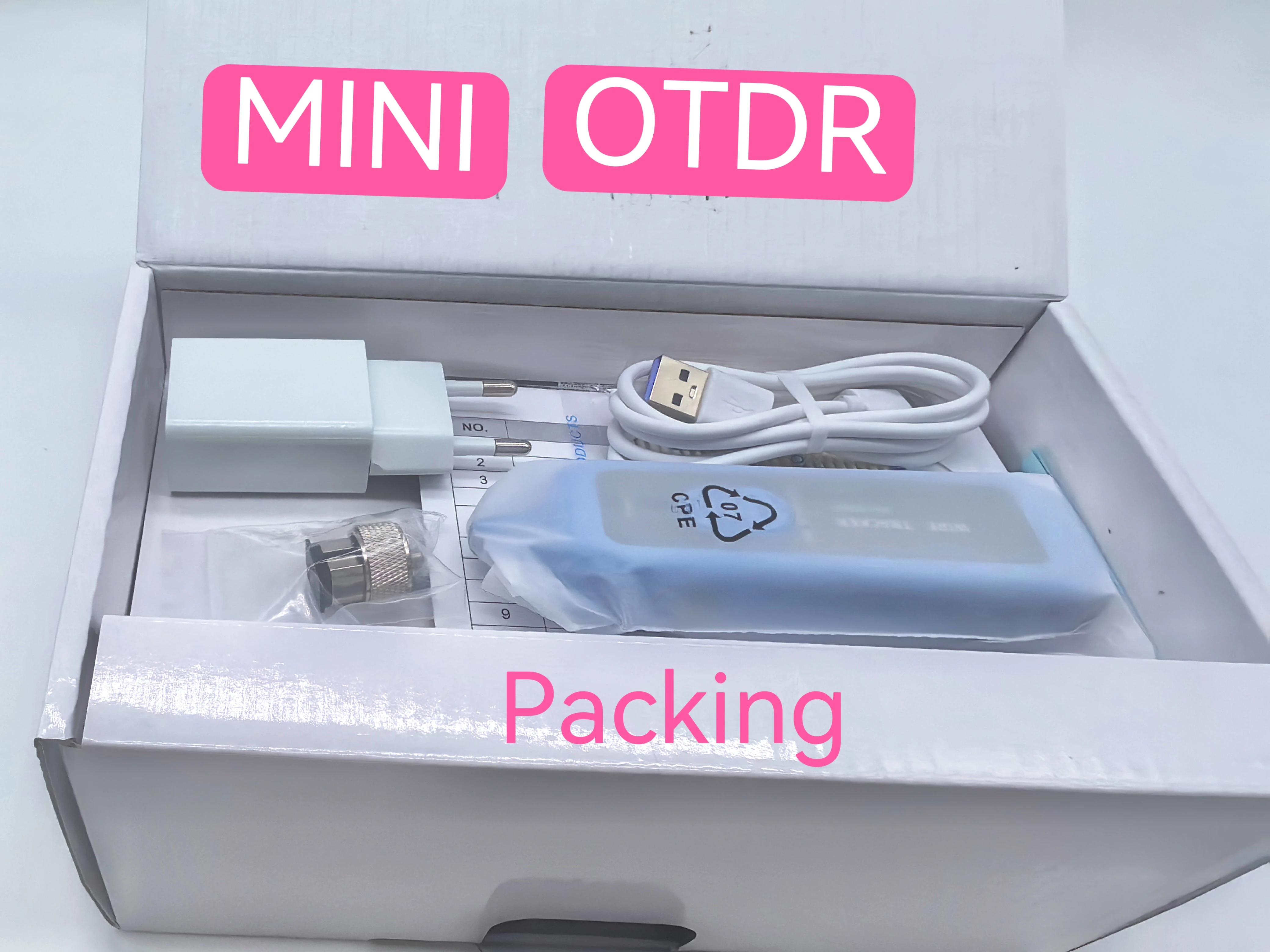Pocket-OTDR MINI OTDR 1310nm 1550nm 22dB 24dB With 9 Functions VFL OLS OPM Event Map Fiber Cable Ethernet Free Freight