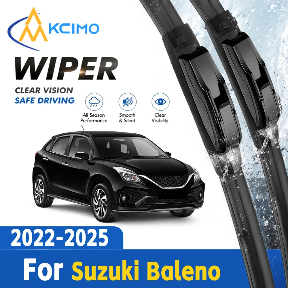 

High Clear View Premium Auto Front Windshield Wiper Blades No Noise Wiper Replacement Parts for Suzuki Baleno WB2 2022-2025