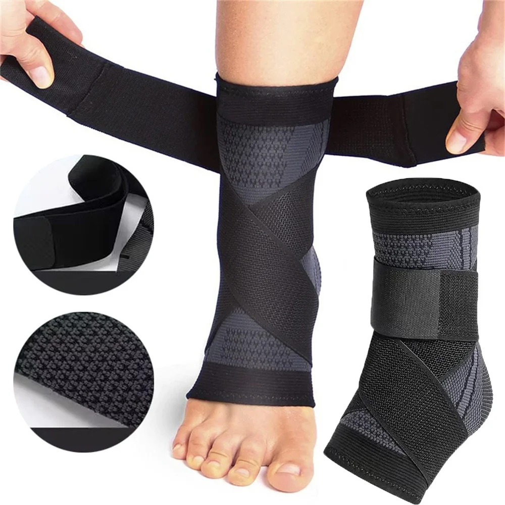 Sports Ankle Support Protective Strap Adjustable Strong Compression Anti Twist Fitness Professional Foot Protection Strap