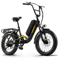 CEAYA Electric Bike 20 IN Fat Tire Ebike City Bike for Adults with 48V15AH Battery 7 Speed Shifter Dual Disc Brake,Range 50-90KM