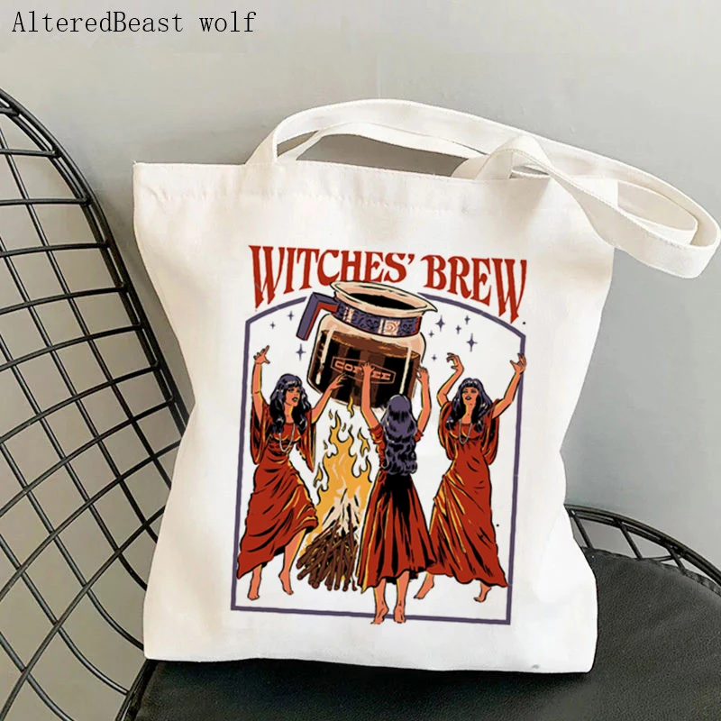 Bolsa de ombro feminina d20 tabletop rpg gaming magia tarô cartão witchy bolsa de lona harajuku shopper saco menina bolsa sacola senhora