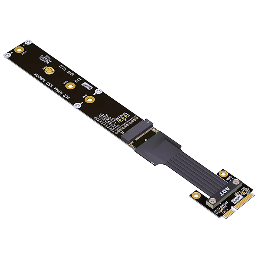 Mini-pcie mPCIe to M.2 SSD Extension Cable PCIe 4.0x1 Wireless Network Card Adapter Cable for M.2 NVME 2242 2260 2280 22110 SSD
