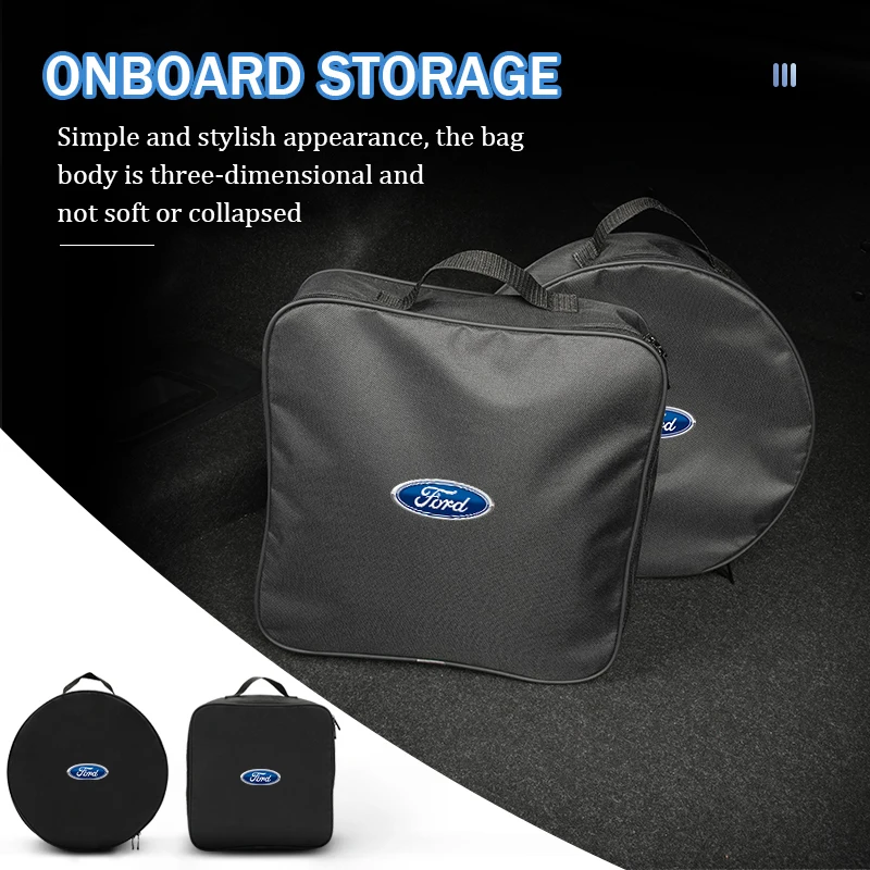 Bolsa de almacenamiento para cables de carga de vehículos eléctricos, organizador de pistola recargable para Ford Fiesta Ranger Mondeo Escape Ecosport Fusion Explorer