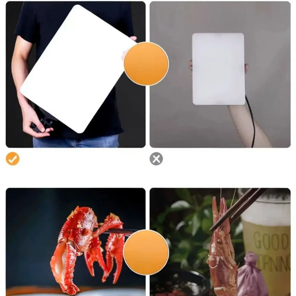 Professional LED Studio Lighting For Video Recording Photography Dimmable Soft Lamp For Live Streaming Food Content